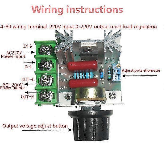 SCR CA 220V 2000W Voltage Regulator, Drive Speed Controller, Thermostat, Electronic Module