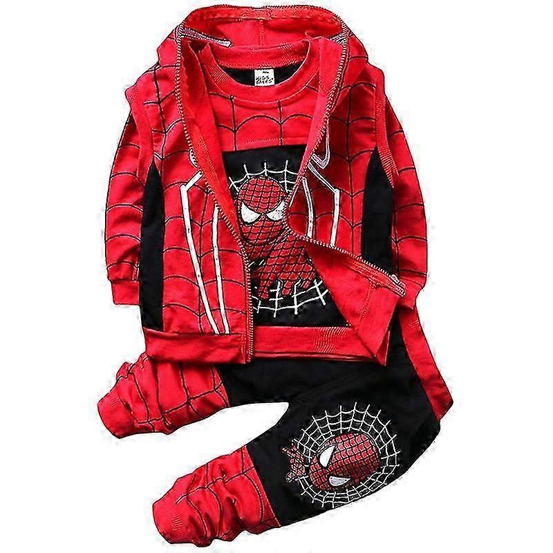 Roupas de moletom com capuz e zíper completo para meninos e meninos Spiderman BZSM