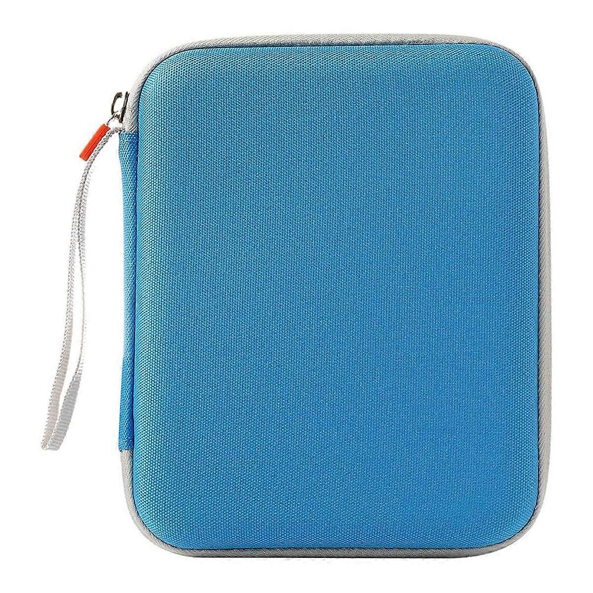 Card Case Holder for Yoto Player Audiobook Card Binder Album Pouch Storage Organizer Sleeves Soft Zipper Folder Blue