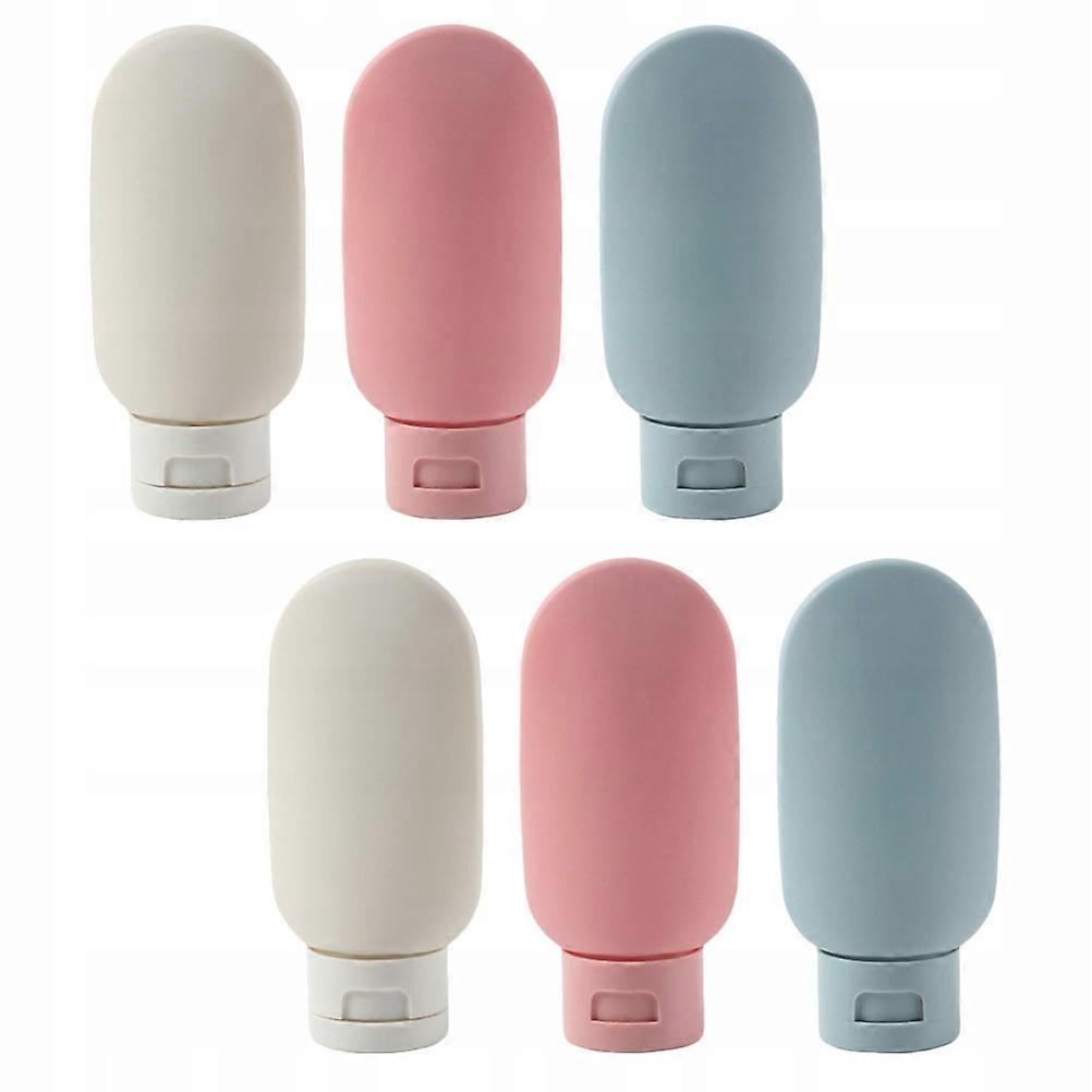 6 Pcs. Portable Practical Silicone Squeezing Bottles, For