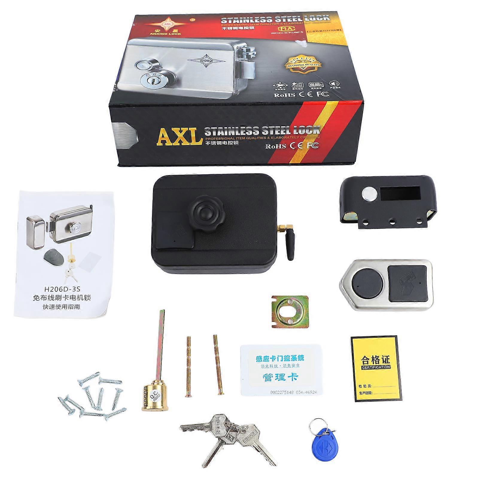 Stainless Steel Remote Control Card Lock - Smart, Rustproof, and Secure Door Access