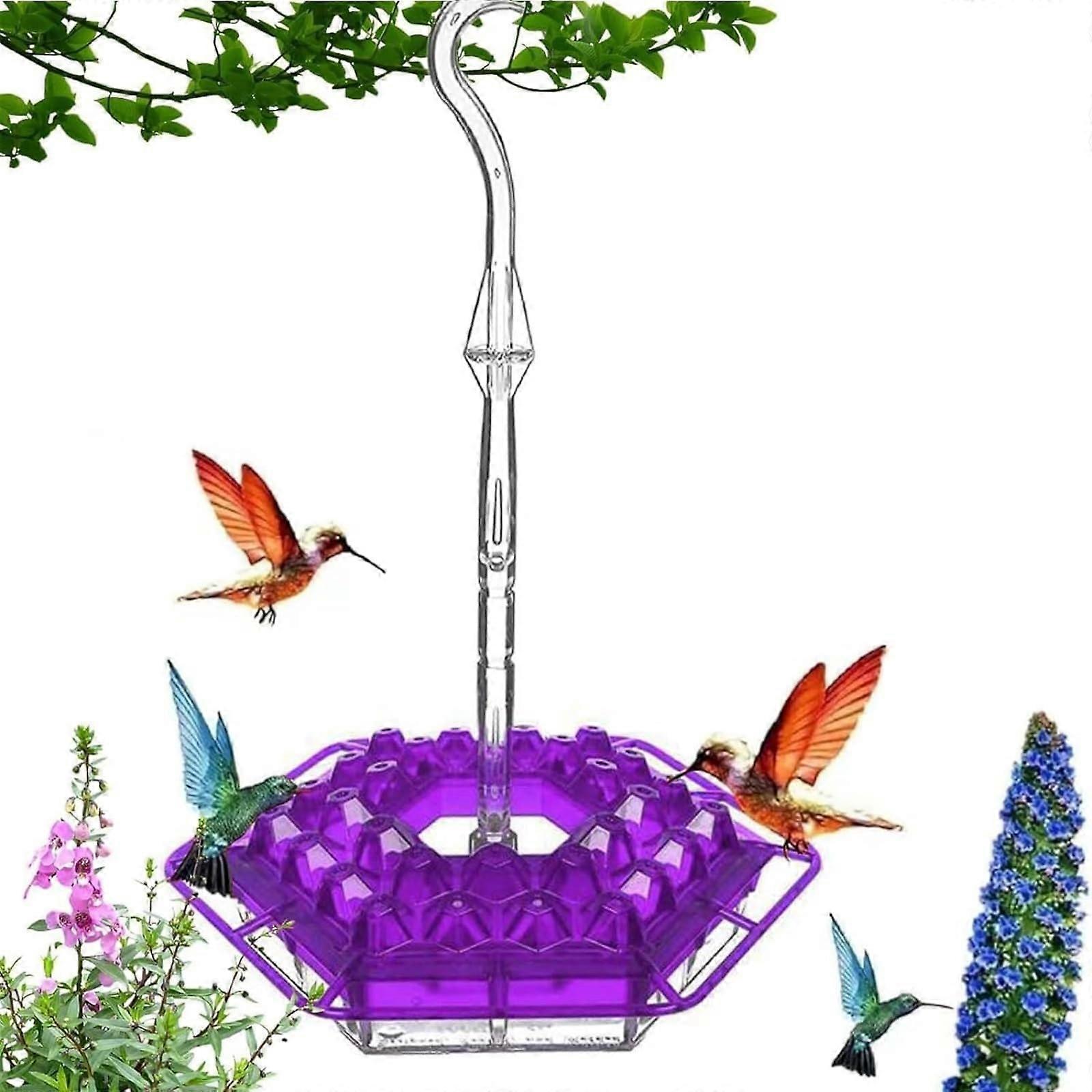 Upgraded Outdoor Hummingbird Feeder 30 Port Anti ant and Anti bee Design, Builtin ant Hill Protection