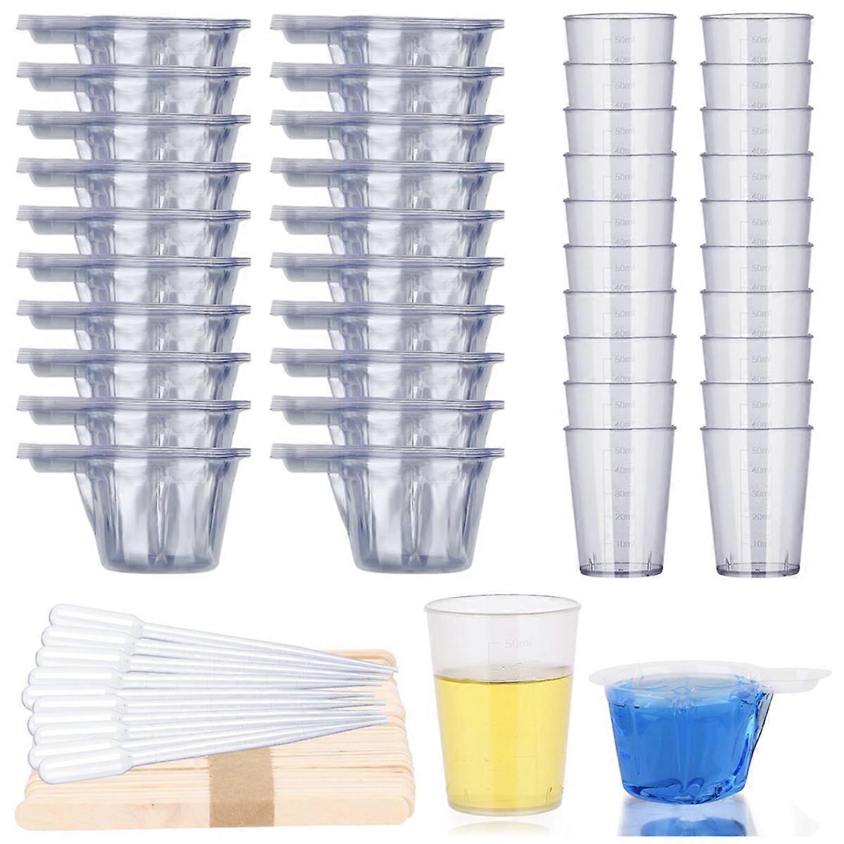 Epoxy Resin Tool Kit, 10 Pack 15ml Droppers 50ML