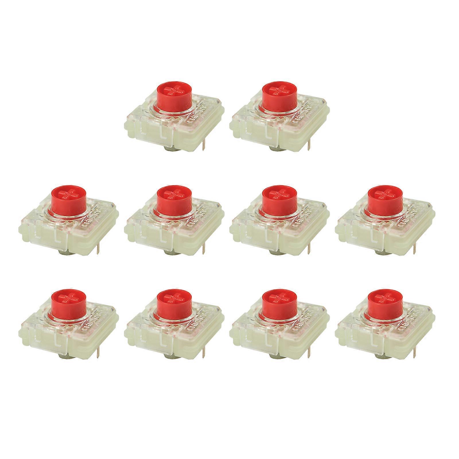 Low-Profile Cherry MX Red Switch Set - 10Pcs pour LP Low Profile Interrupteur à clé rétroéclairé pour clavier mécanique