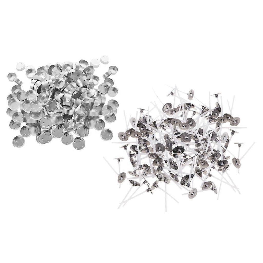 Aluminium Tea Light Cups Candle Wax Containers Candle Wick DIY Kit
