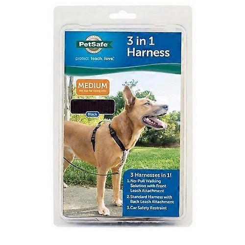 PetSafe PetSafe 3 合 1 狗背带,黑色,中号