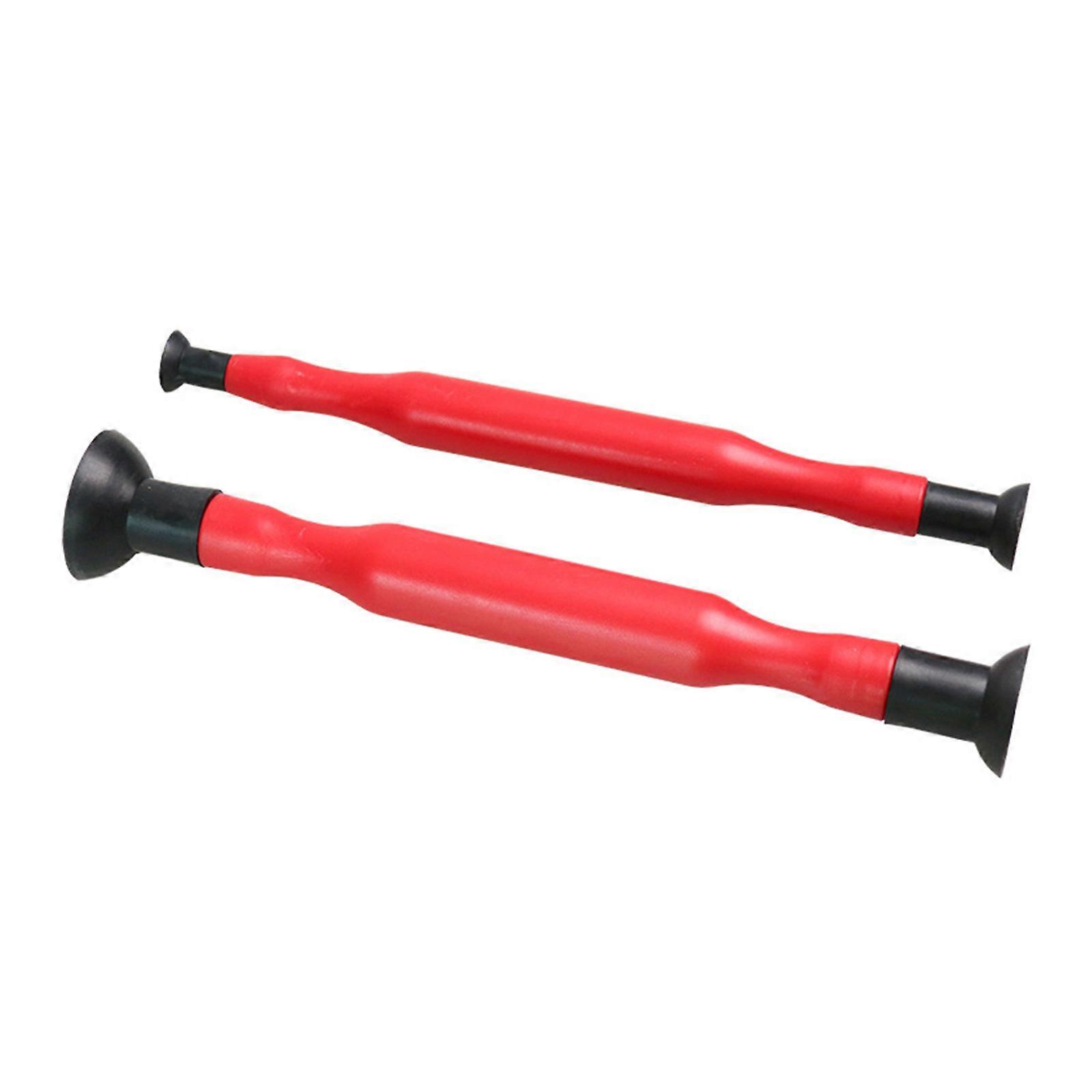 2Pcs Hand Lapping Grinding Stick Tool Set Double Ended Valves Lapper Kit for Vehicle Oil System Maintenance and Repair