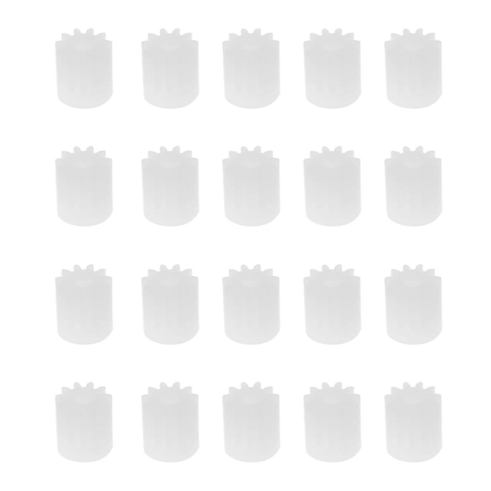 20 Pcs Motor Gears for Model Car Replacement Motor Gear for SCX24 90081 Car Toy Kit RC Crawler Car Replacement