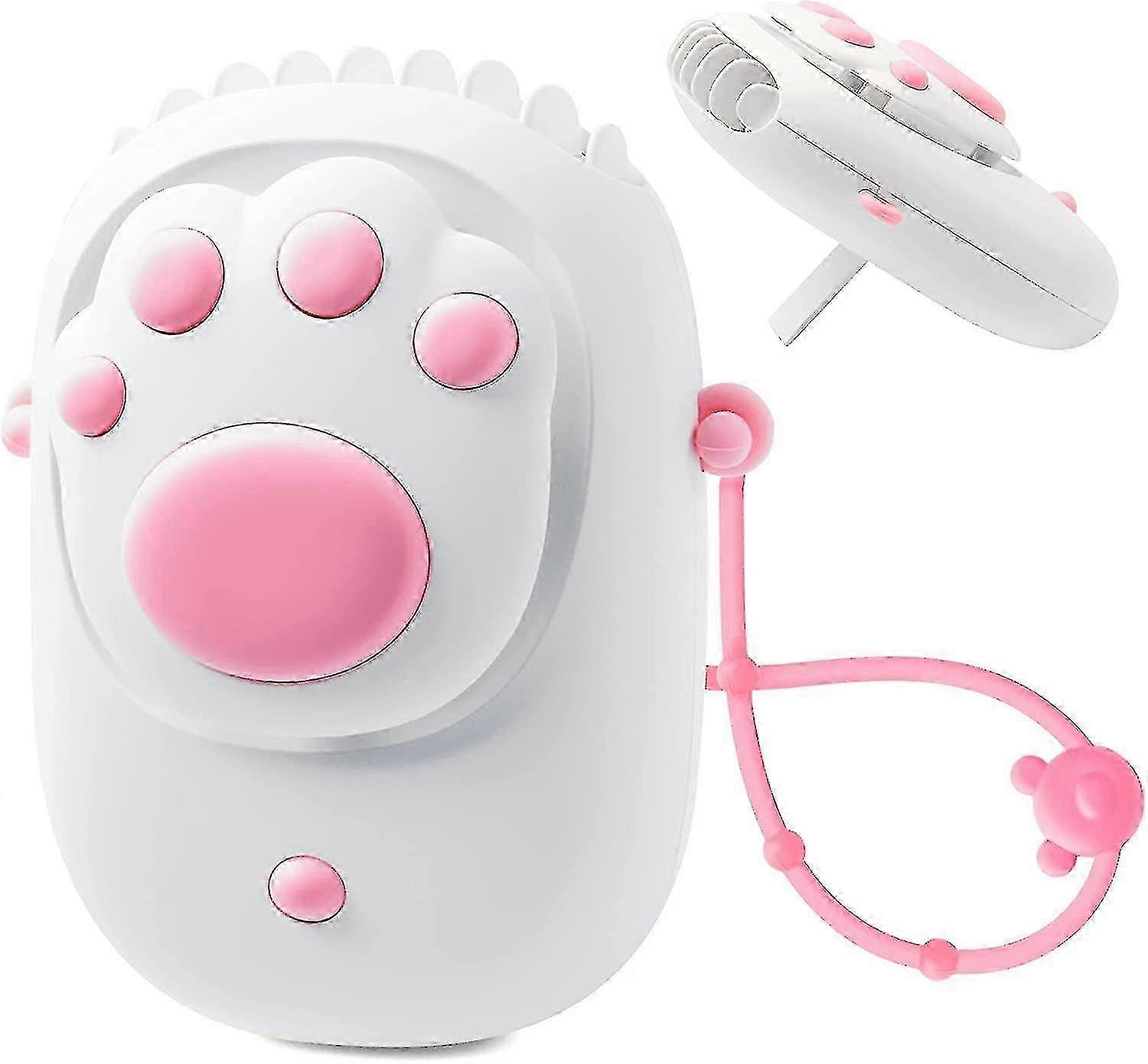 1pcs USB Hanging Fan with Cord, Mini Quiet Fan, 3 Speeds for Office Home Outdoor (White) PXCL