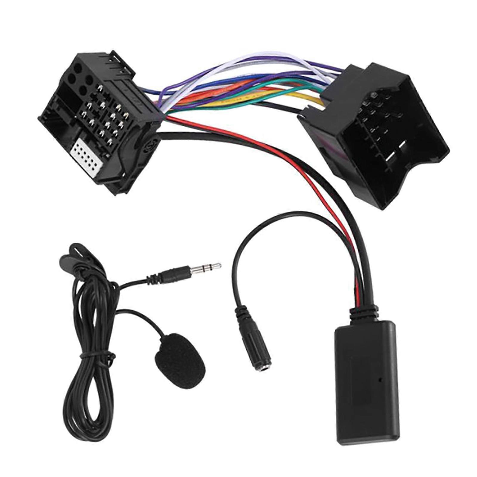 Bil Trådlös Kabel Musik Auxiliary Adapter Kontakt Mikrofon För E60 E61 E63 E64 E65 E66 E81 E87 E70 E90 E91 E92 E93