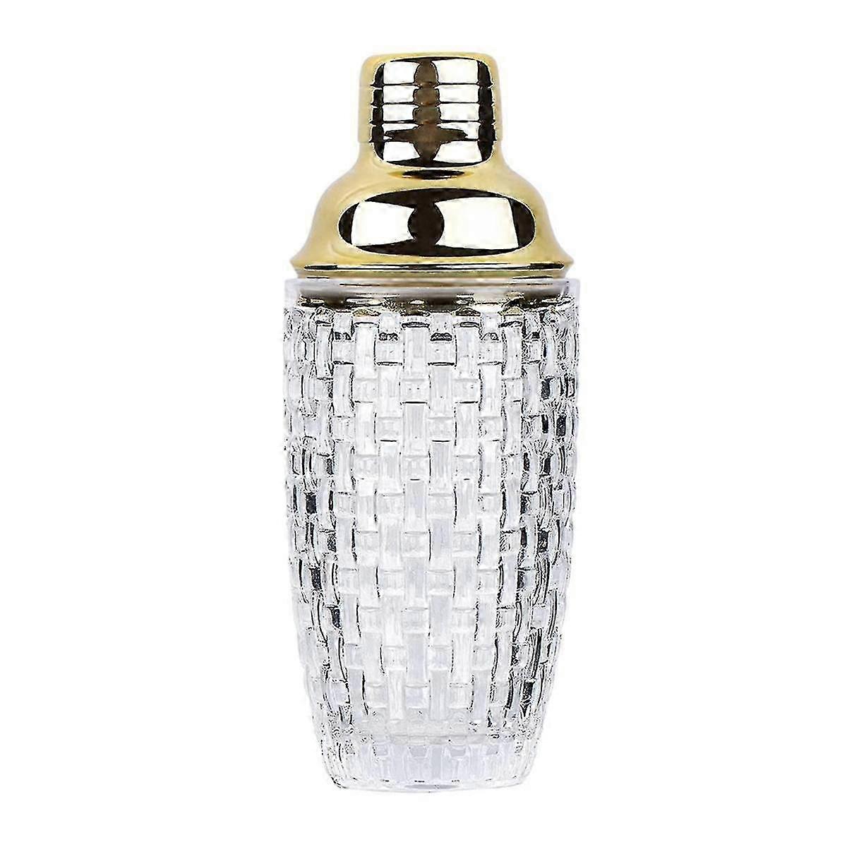 13oz Altın Cam Kokteyl Çalkalayıcı Seti - İçecekler İçin Bar Karıştırma Aracı