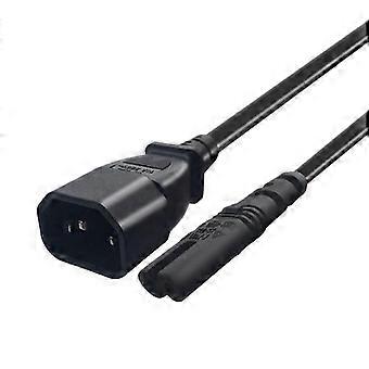 IEC 3-Pin C14 Male to C7 Female Converter Adapter Cable for PDU UPS Kettle(2.0M)-M