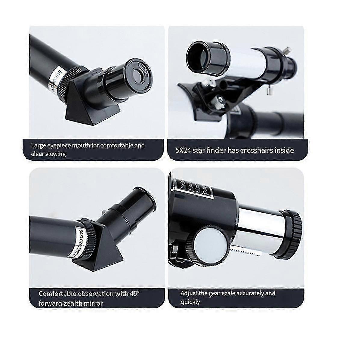 150X Astronomical Telescope for Kids 70mm Refractor Telescopes for Astronomy Beginners with Bluetoo