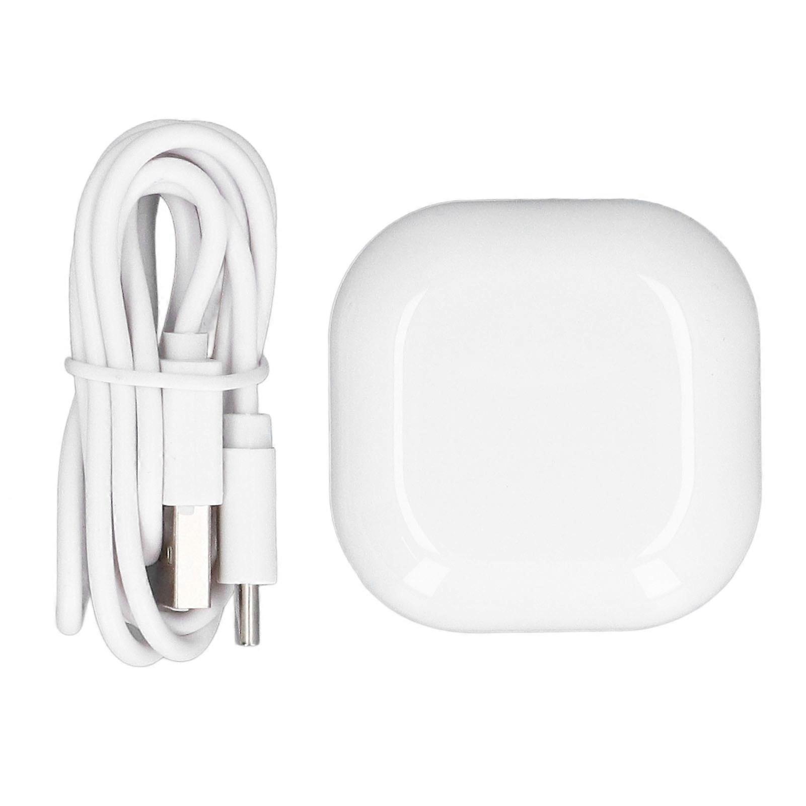 White 600mAh Charging Case for Galaxy Buds FE SM R400 with LED Indicator and USB-C