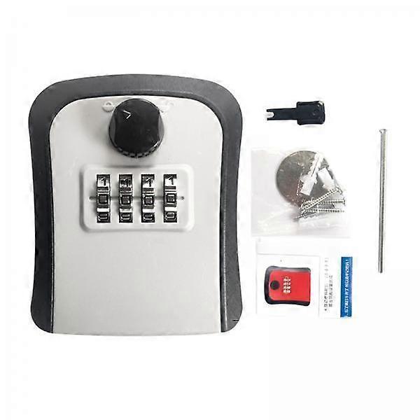 2xKey Lock Box Password Box 4 Digit Code Resettable Key Storage Box Security