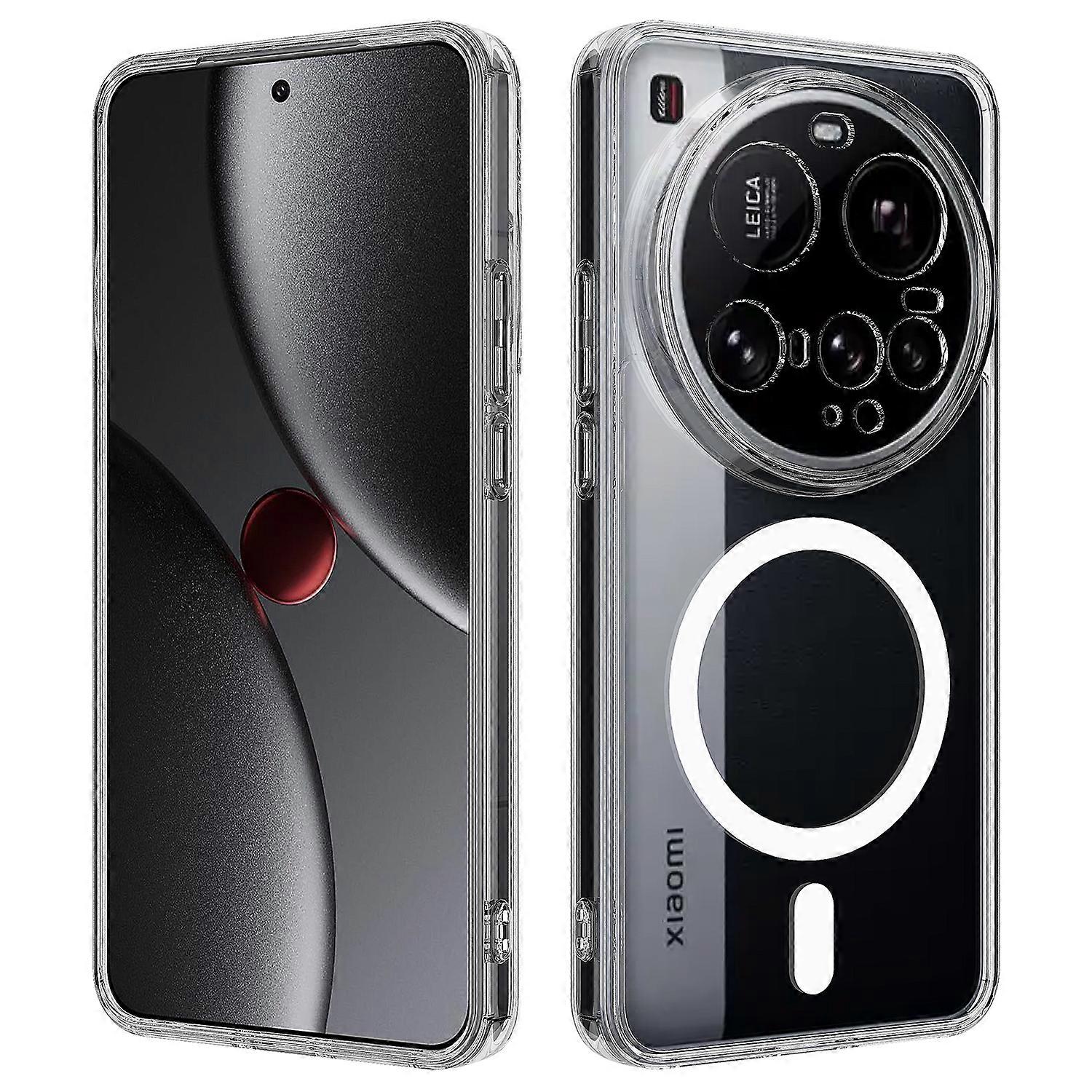 Compatible For Xiaomi 15 Ultra Clear Phone Case Compatible with MagSafe TPU+Acrylic Back Cover