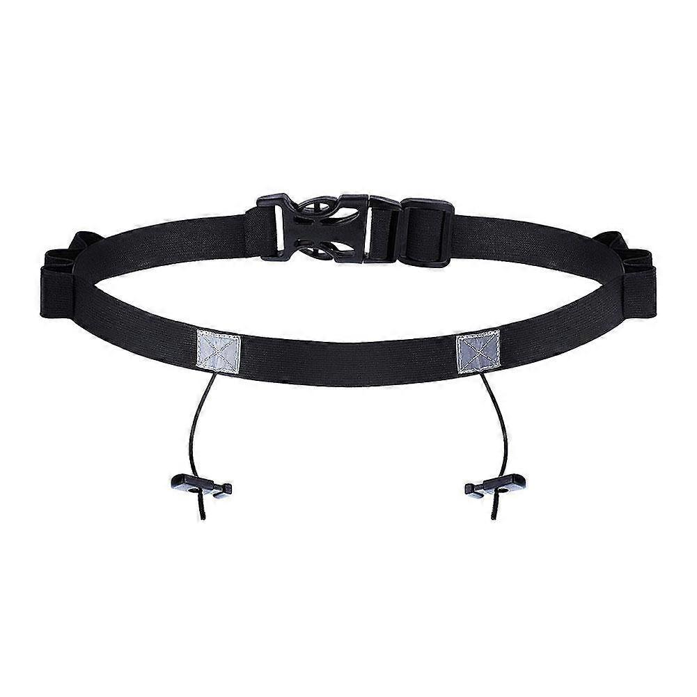 Running Belt for Marathon with 6 Tabs Energy Gel Storage, Reflective Sheet & Comfort Design