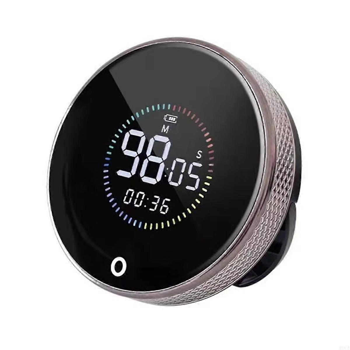 Color Screen Timer Magnetic LED Silent Rechargeable Multifunctional for Kitchen Beauty Exercise Tim