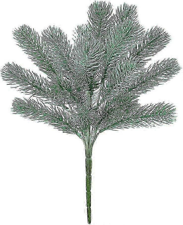 4pcs Artificial Pine Picks for Christmas Tree Decorations, Green Artificial Pine Branches for Holiday Ornamentation, Suitable for Various Br