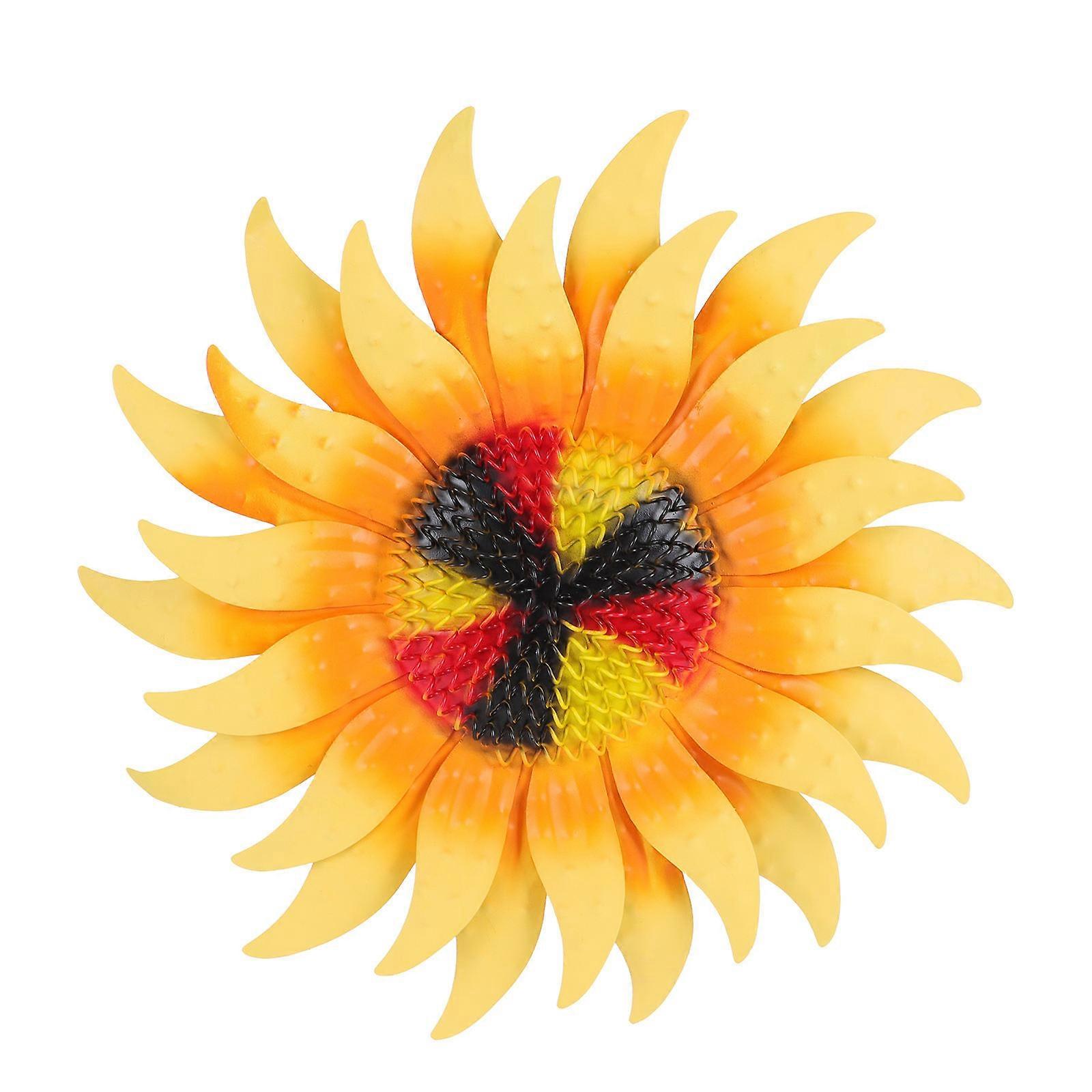 1pc Artificial Sunflower Pendant Imitation Sunflower Courtyard Hanging Ornament