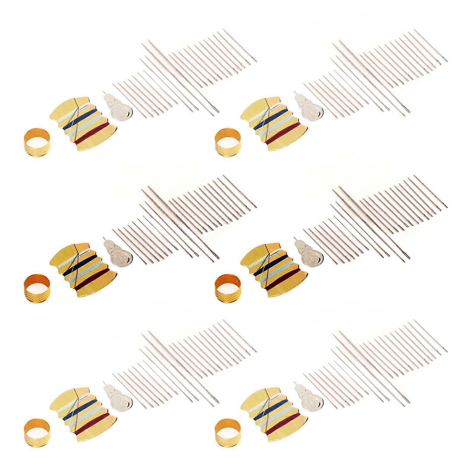 2025 Latest Model  6 Sets Hand Needle Kit Wear Resistant Rust Proof Complete