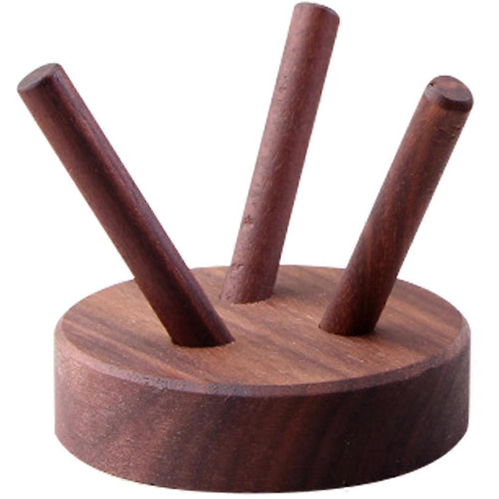 Compact Wooden Stand for Spheres, Stylish Addition to Your Home Interior
