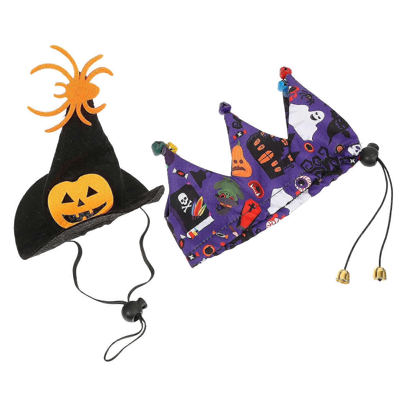 Halloween Style Decorative Cat Hat And Dog Scarf Pet Accessories For Photo Shoots 1 Set