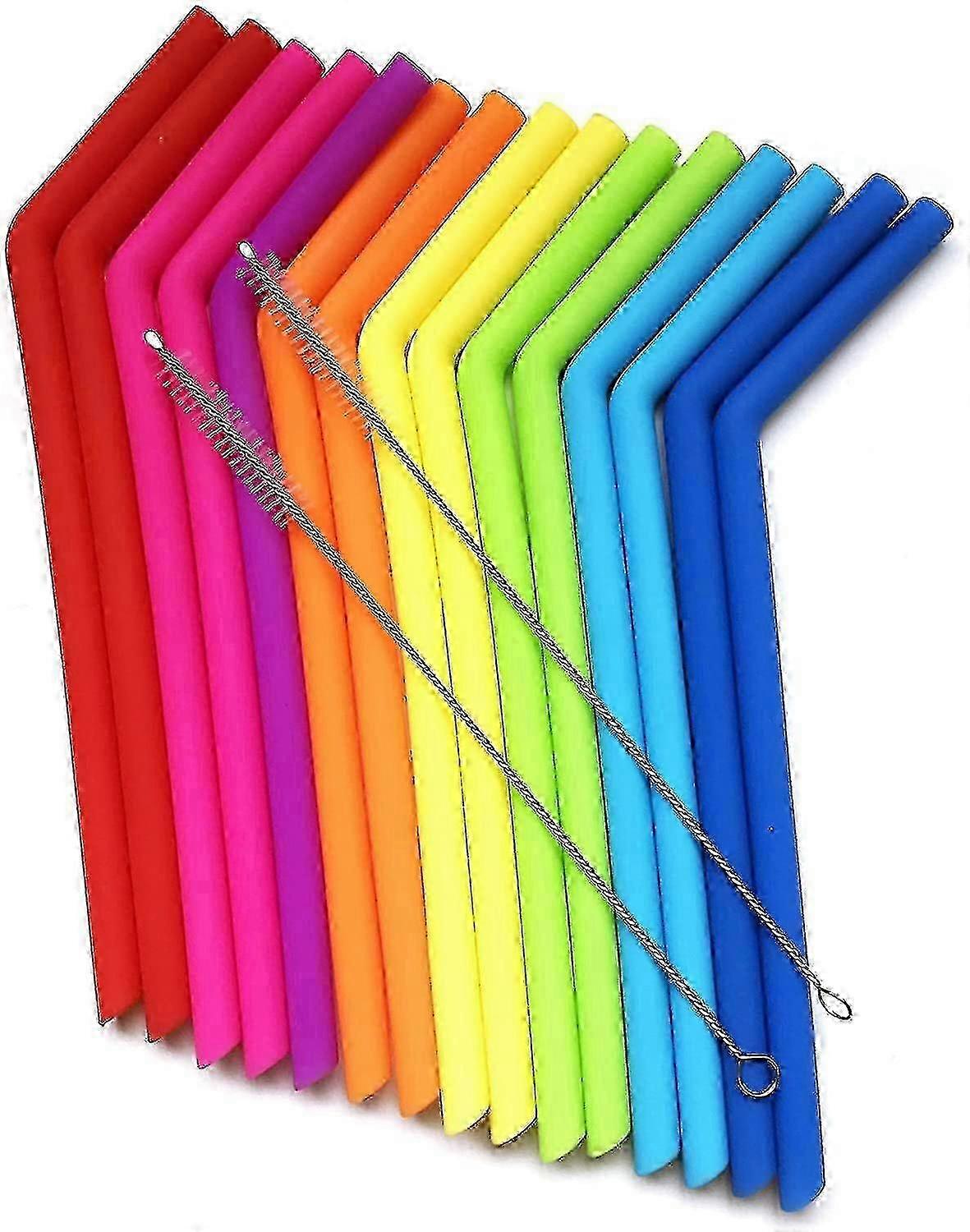 Universal Reusable Silicone Straws Compatible with Various Tumblers - BPA Free Drinking Straws for All Brands