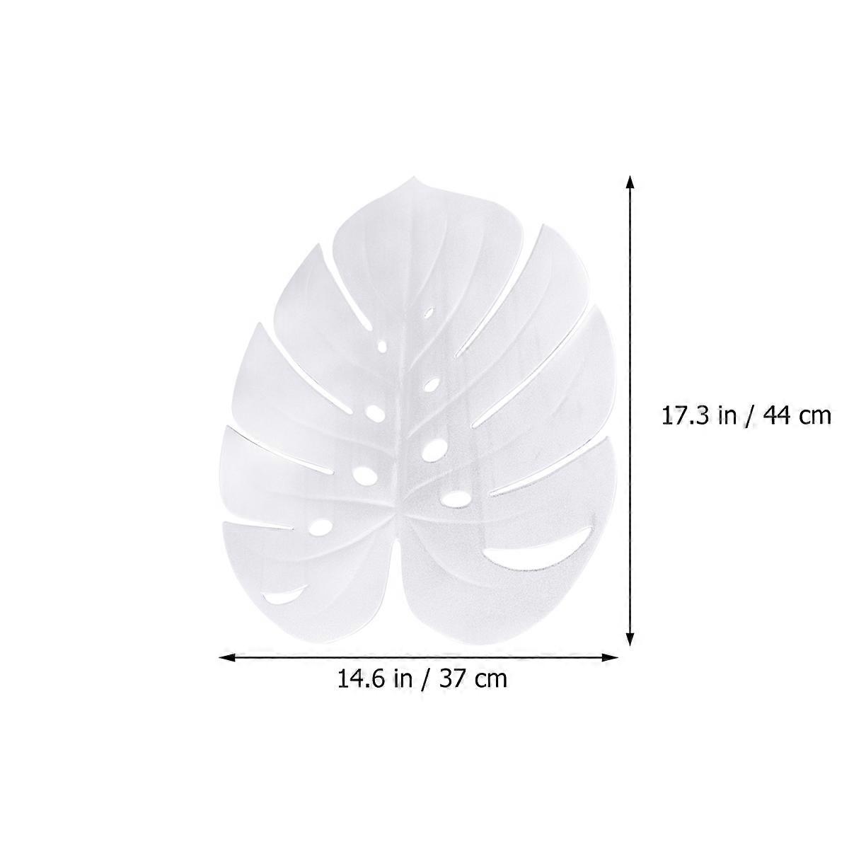 Eva Placemat Turtle Leaf Shape for Kitchen Use 2Pcs Waterproof Mats
