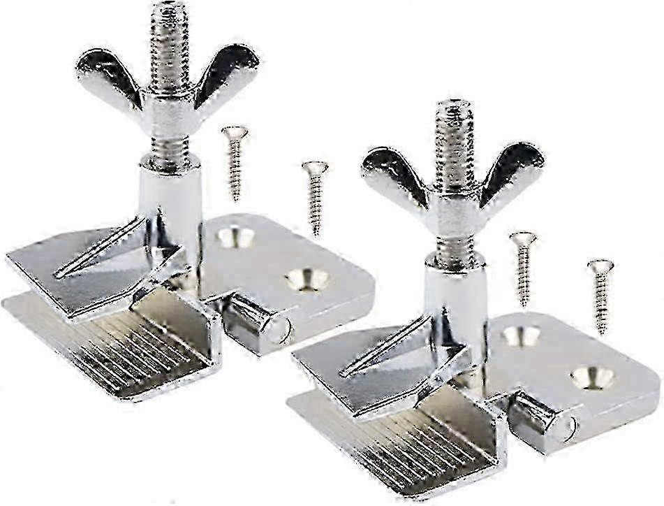 2 Pcs of Silk Screen Printing Hinge Clamps for Fixing Printing Mesh, DIY Tool with 4 Screws Included