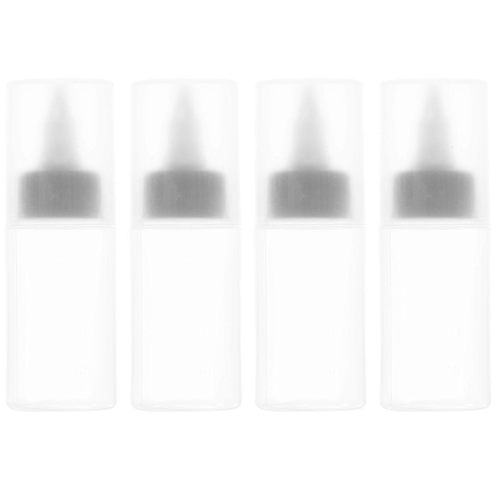 Food Service Dip Bottles Ketchup Squeeze Bottles Portable Home Use Easy Dispensing Of Condiments 40ml Round 4Pcs