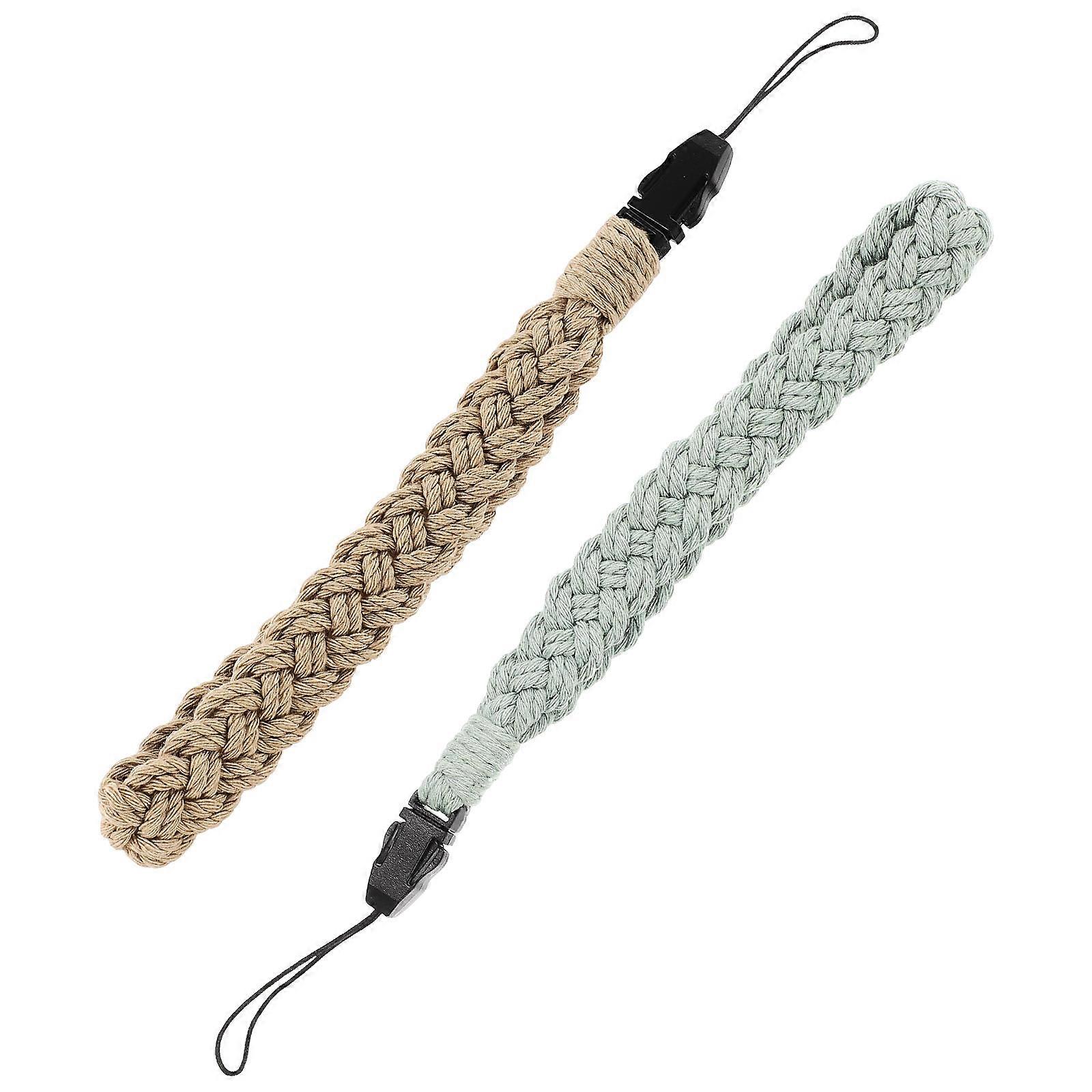 2pcs Rope Lanyard Wrist Strap for Phones – Creative Phone Chains for Key Holders, USB Drives, and Daily Use
