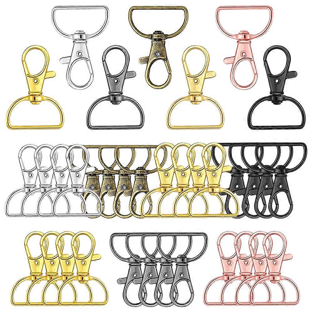 Swivel Clasps Hook Buckle Rings Diy Accessories For Handbag Making Supplies 35Pcs