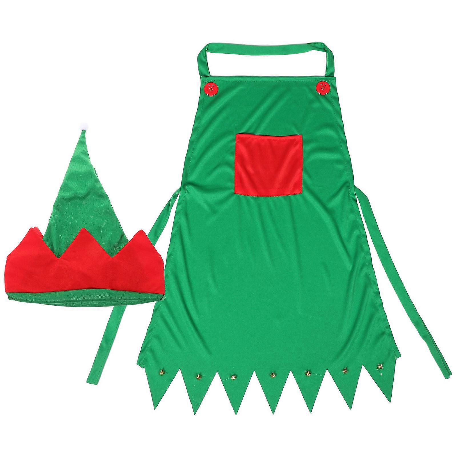 Server Aprons Festive Decoration Restaurant Staff Christmas Style 76 X 53Cm 1Pcs