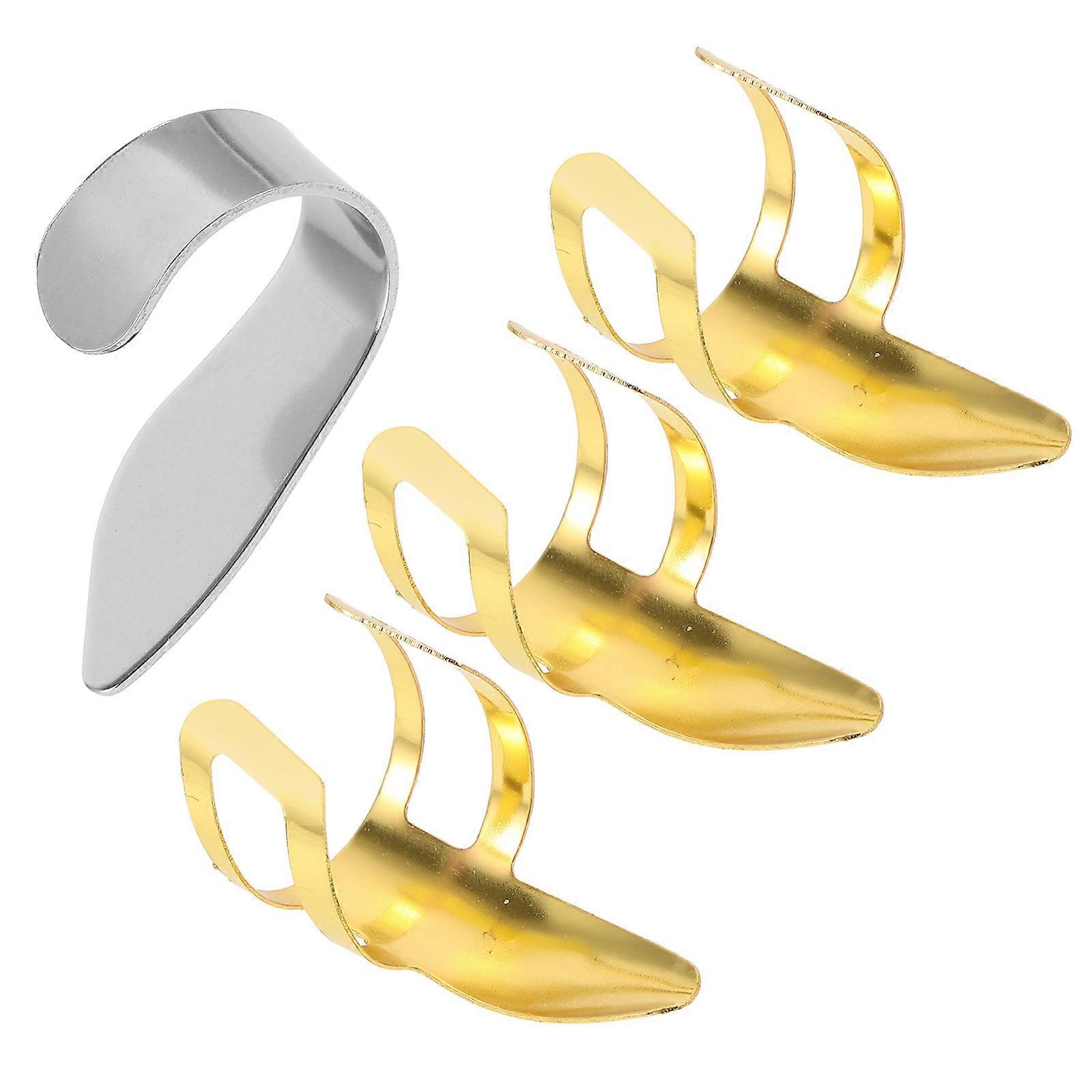 Banjo Thumb Pick And Finger Plectrums Protect Fingers Guitar Playing 1Set