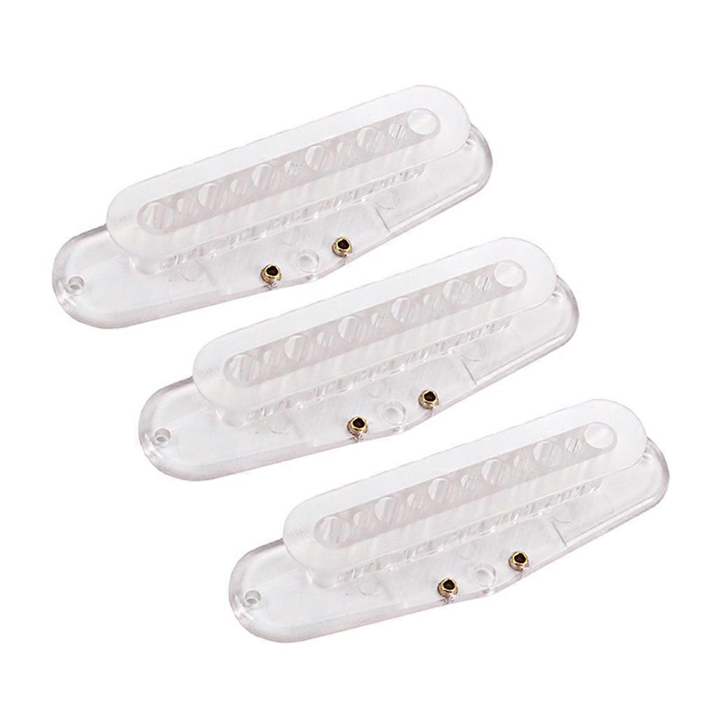 Guitar Humbucker Cover Transparent GB801I-52 Pickup Bobbin for Guitar Accessories Screw Side Bobbin 3Pcs