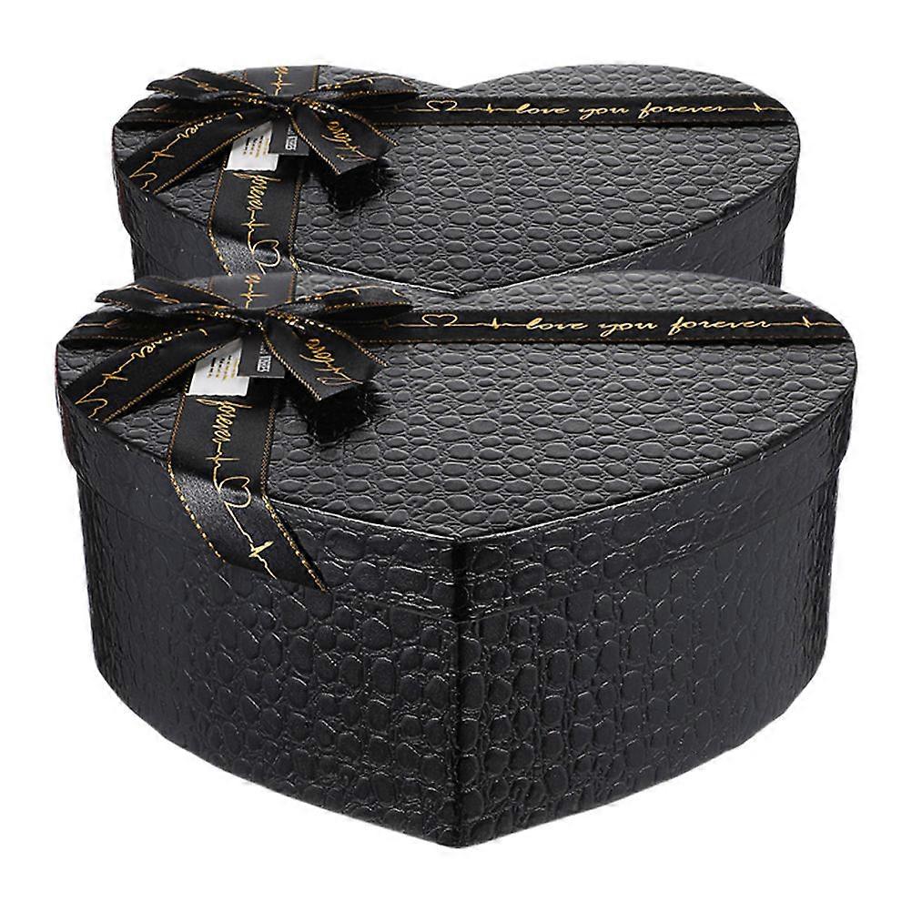 Kis ajándékdobozok fedéllel Szív alakú ajándékdoboz Valentin-napi ajándékdoboz barátoknak 23.00X20.00X9.00CM 2db