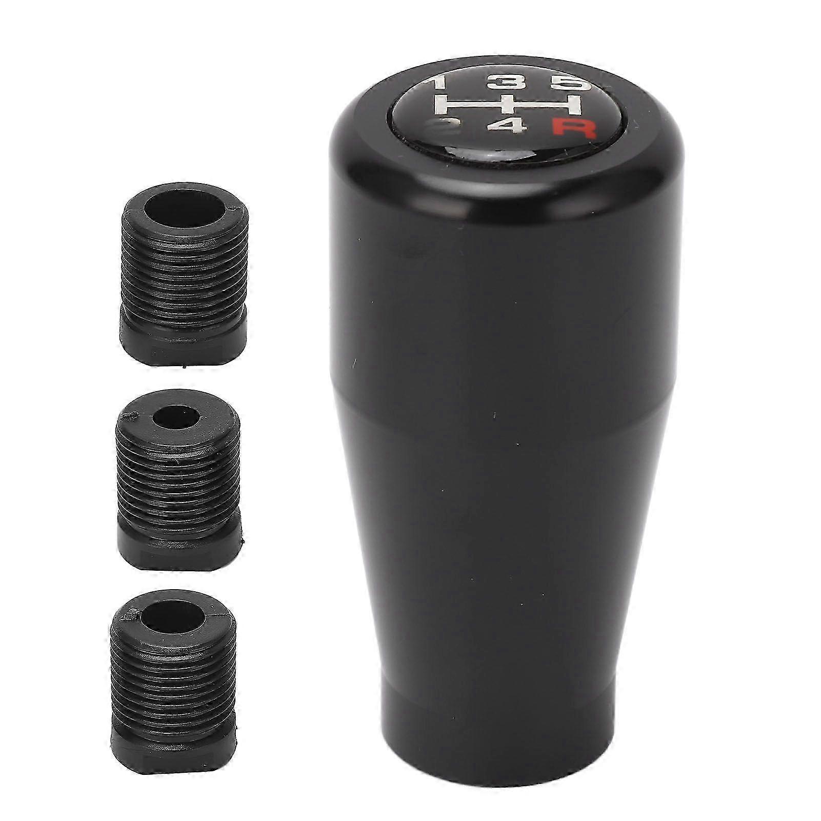 5 Speed Gear Shifter Lever Knob for Most Manual Vehicles - Sturdy Aluminum M8 M10 M12 in Black