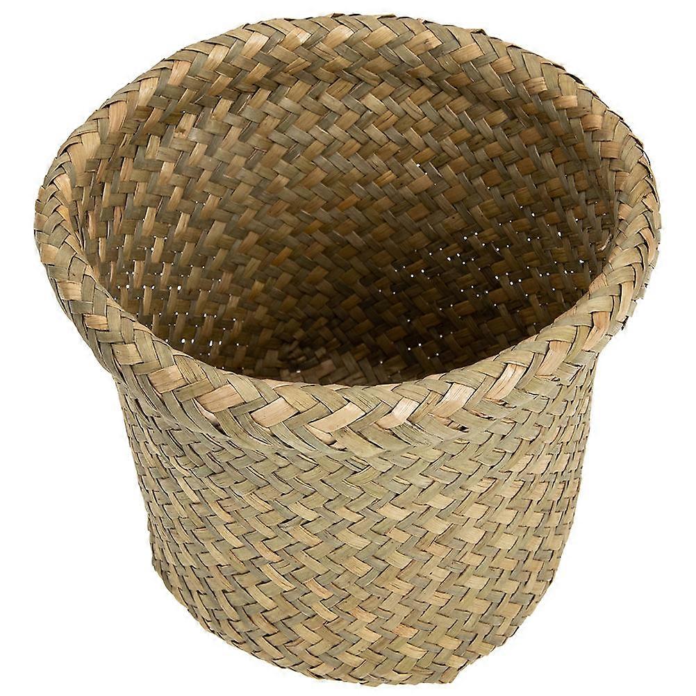 Woven Waste Basket Multi Functional Storage Bin for Home Office Bedroom Sundry Container Trash Can