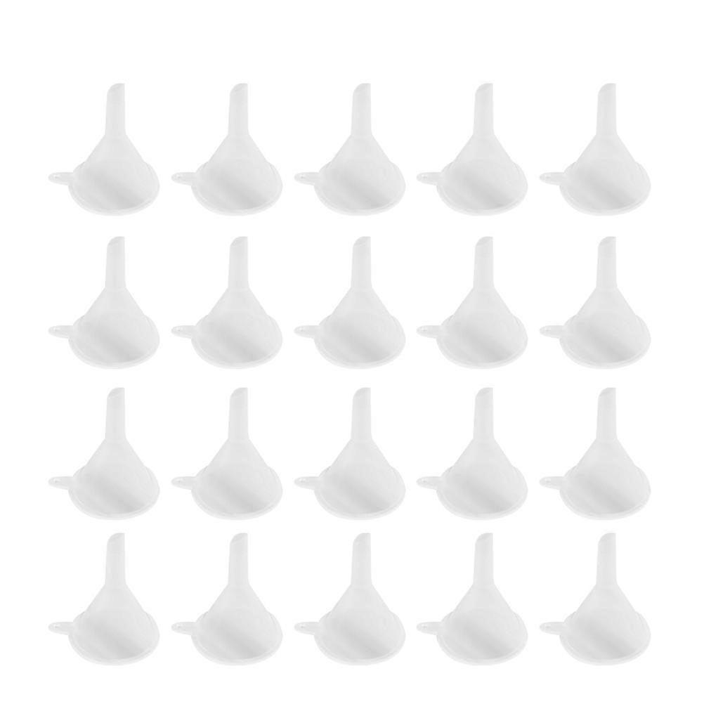 Tiny Funnel Miniature Liquid Funnels White 4x3CM Separating Use 50Pcs