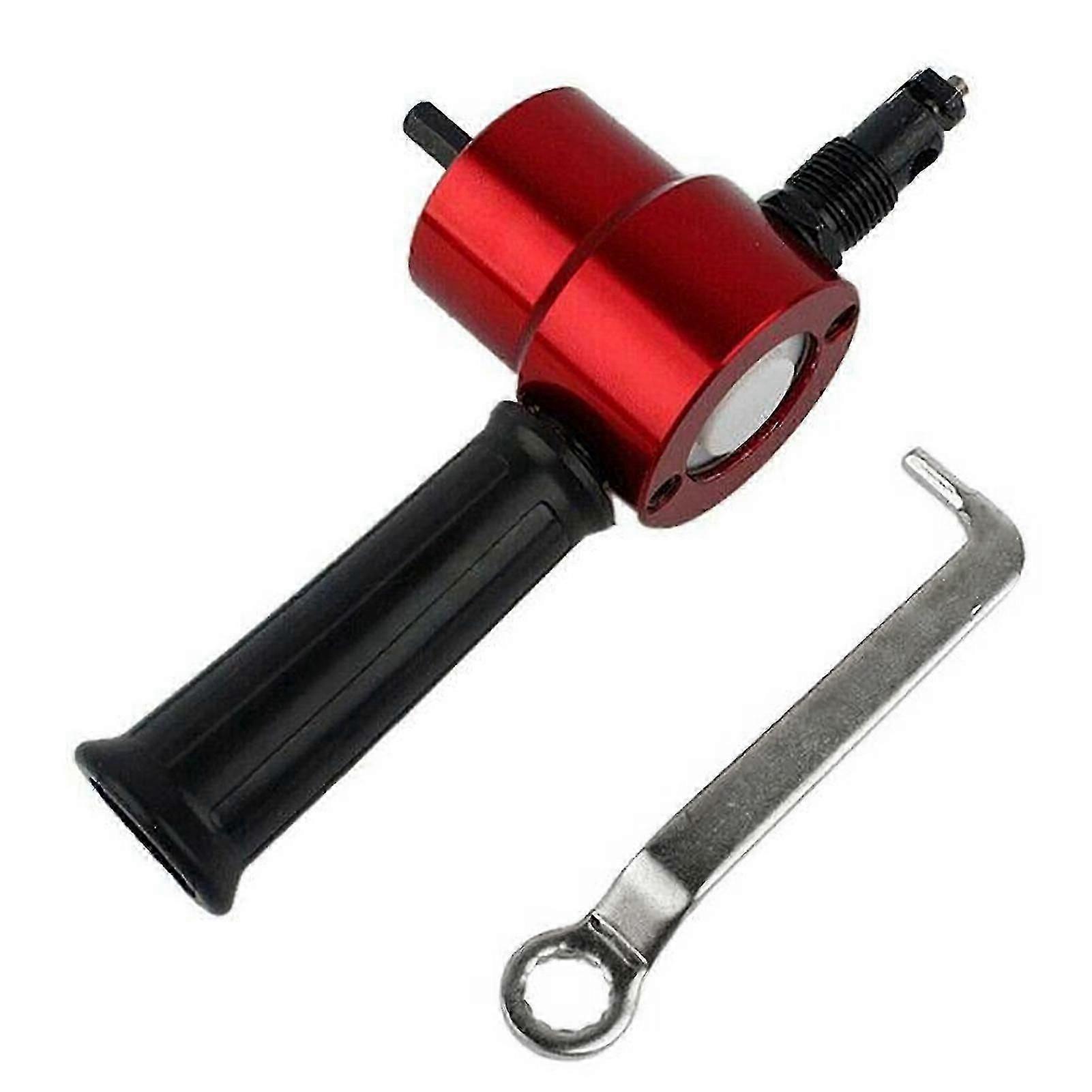 Double Head Sheet Nibble Metal Nibbler Saw Cutter Tool 360 Degree Adjustable Drill Attachment Free Cutting Power Tool Accessory