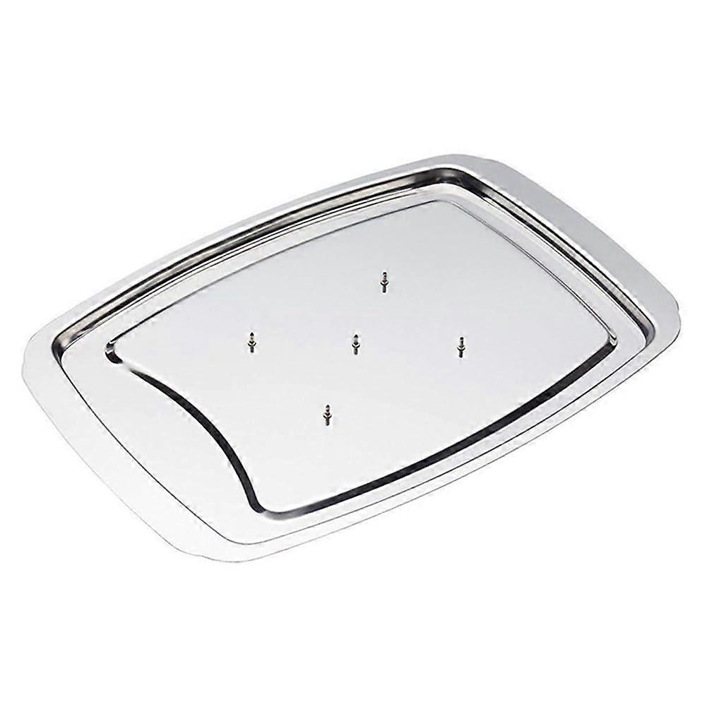 Stainless Steel Roasting Rack For Turkey And Chicken - Oven Safe Grill Tray For Even Browning Ref 5636 Fits Ovens