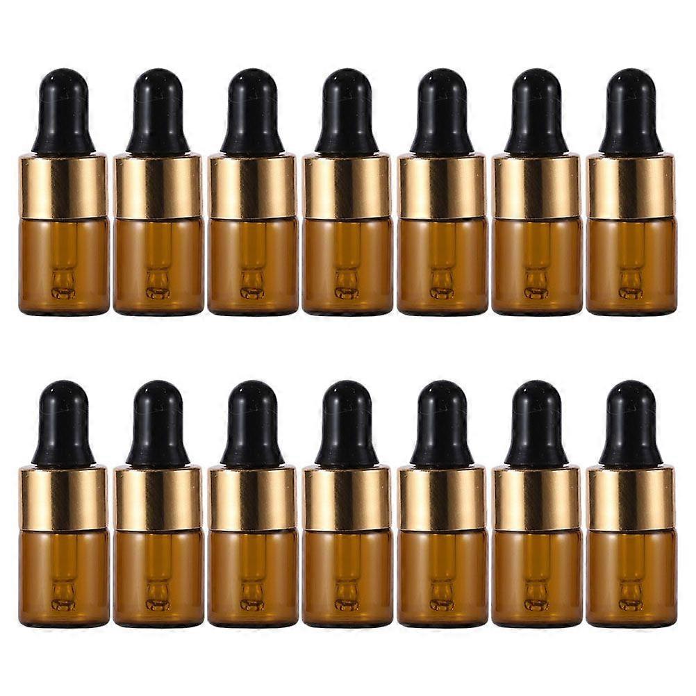 20pcs Small Glass Essence Liquid Bottles Portable Empty Dropper Bottles