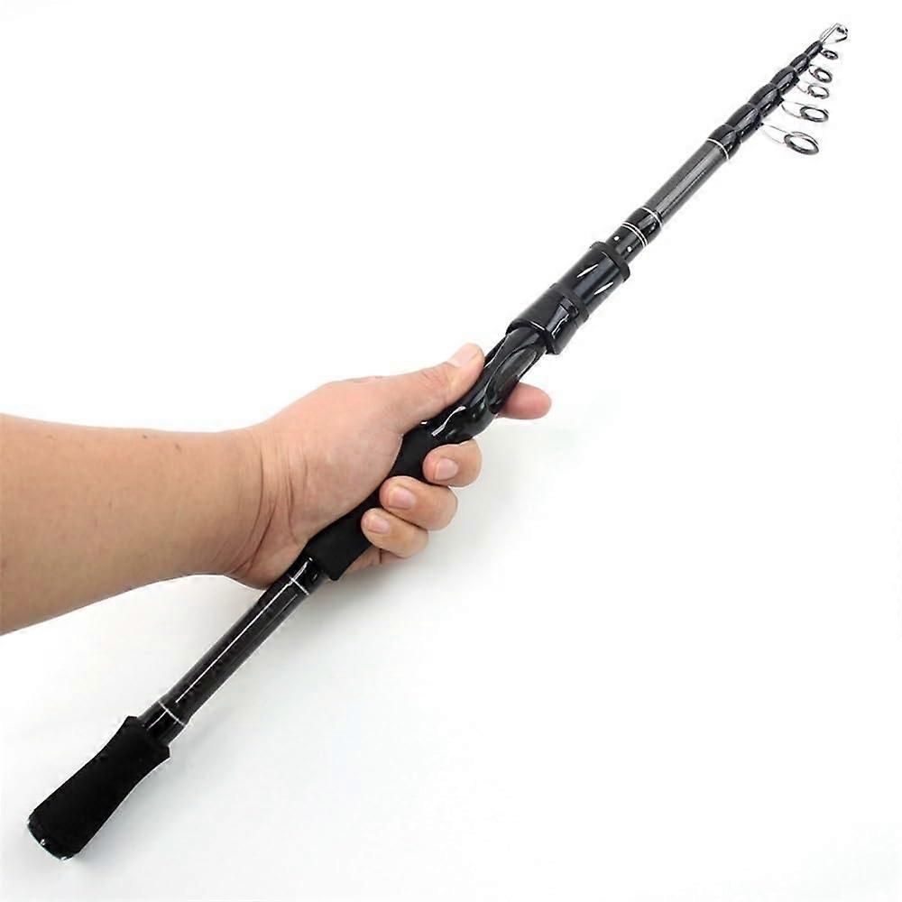 Carbon Shock Absorbing Spinning Rod Ultra Light Short Section Travel Fishing Rod for Saltwater and Freshwater Angling (2.7m)