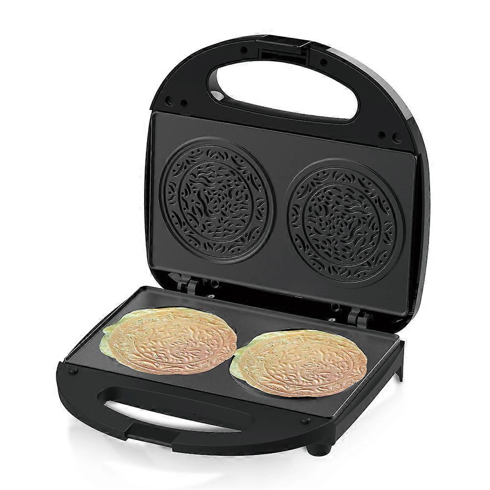 Smiley Sandwich Maker Mini Home Use Breakfast Machine Multifunctional Toaster with Non-Stick Pan, Indicator Light and Cool Handle