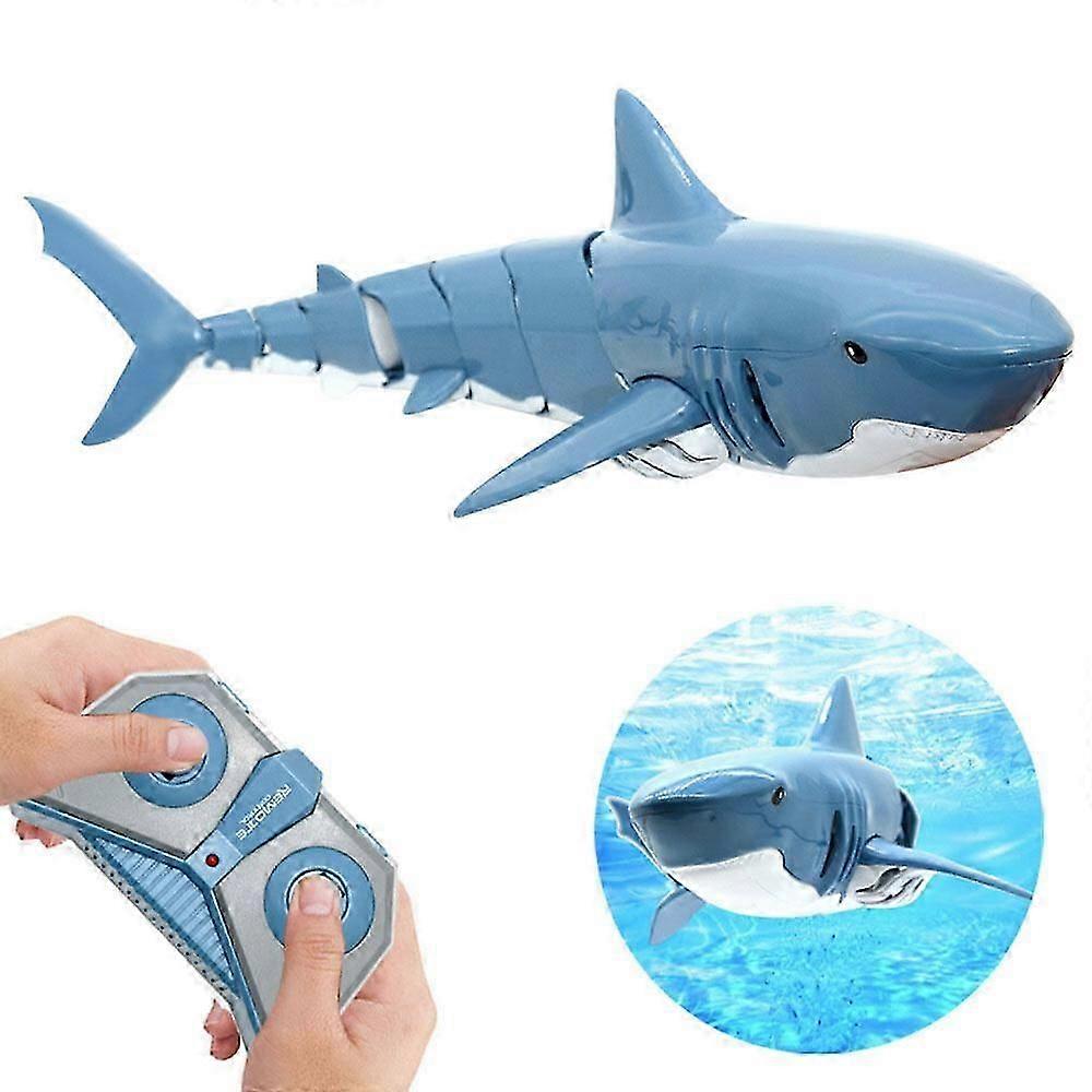 RC Shark 2.4G Elektrisk Simulering Vattentät Fisk 20 Minuter Lång Batteritid Sommar Vatten Simning Småbarn Leksaker