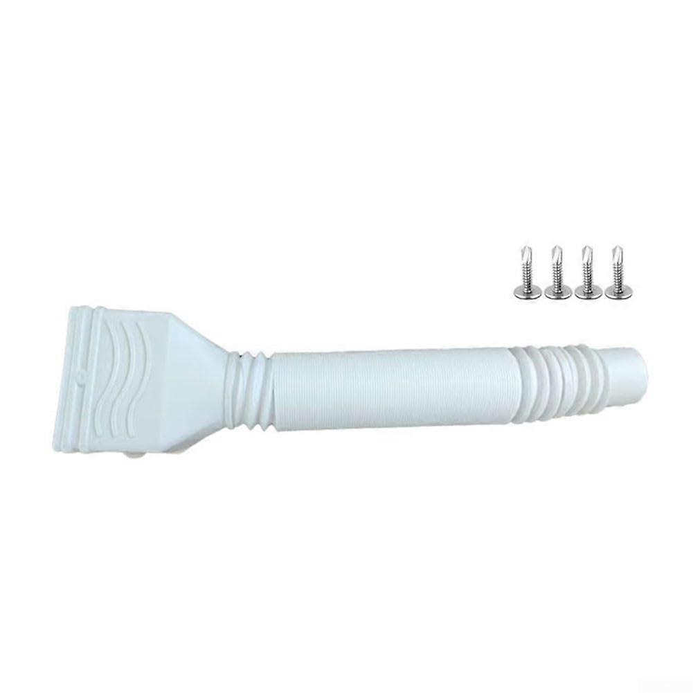 Adjustable Downspout Extension for Efficient Rainwater Management, 50.8-149.9 cm, White, Durable and Versatile