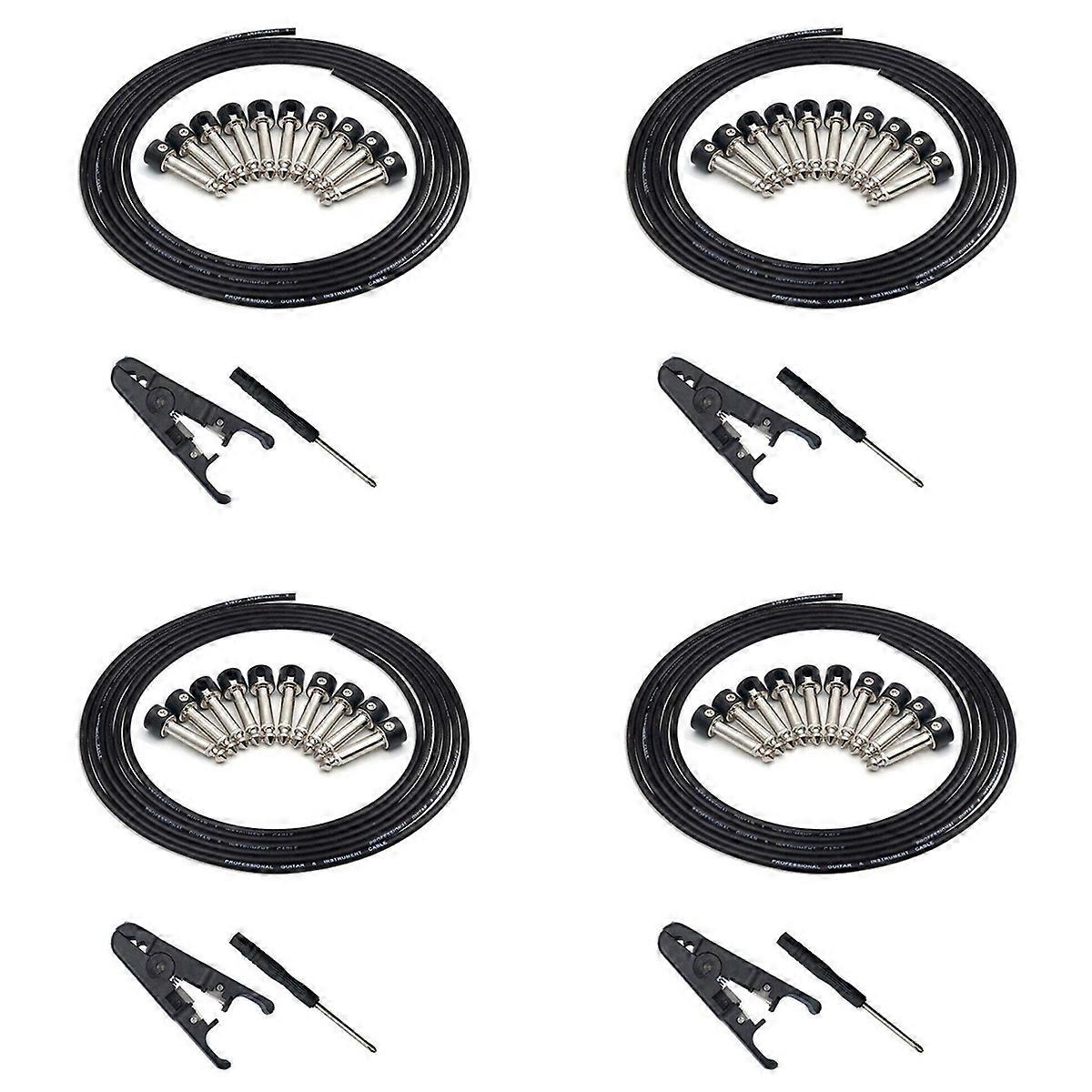 Solderless Connectors Guitar Cable Diy Guitar Pedal Patch Cable Kit