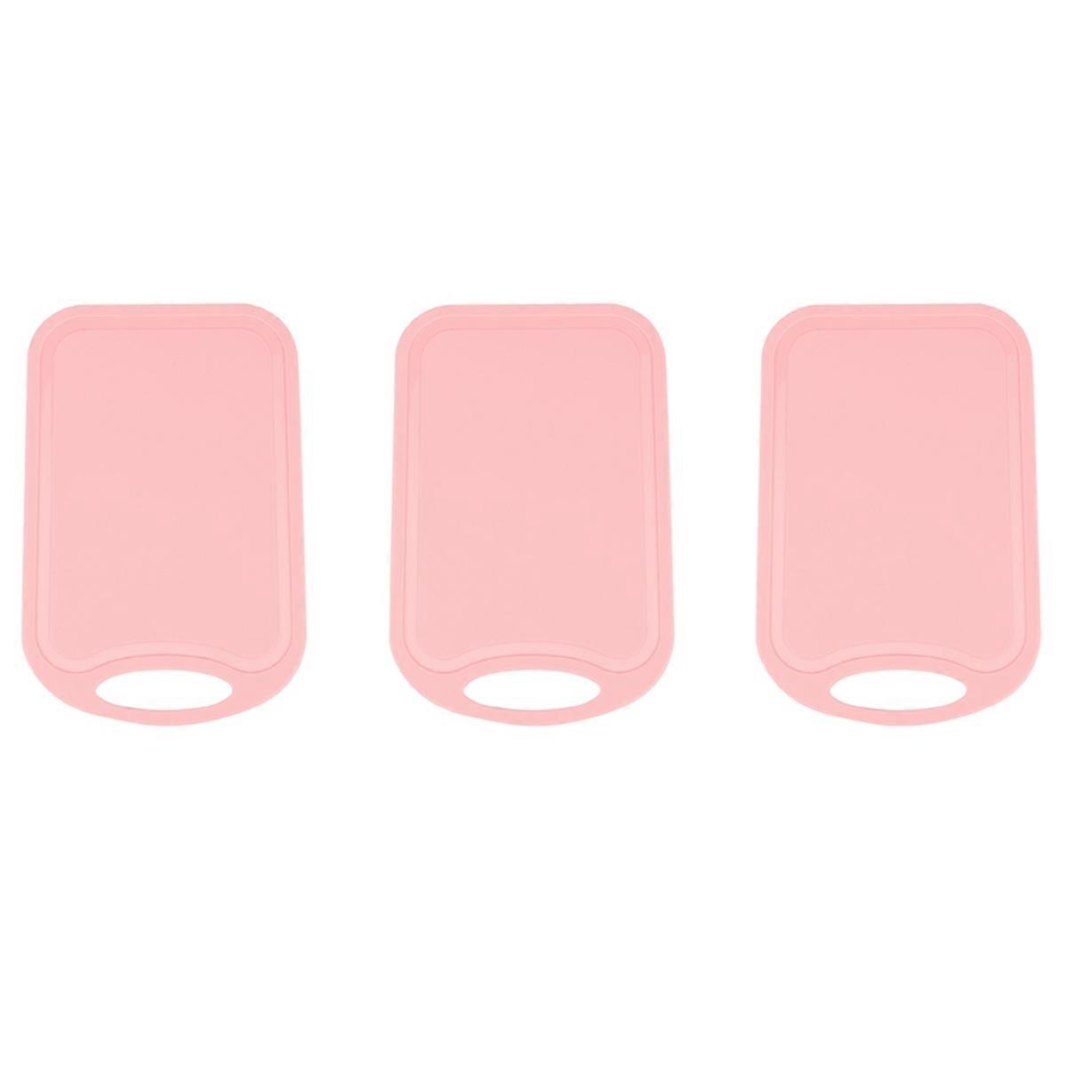 Plastic Chopping Block Vegetable Cutting Board With Hang Hole Pink