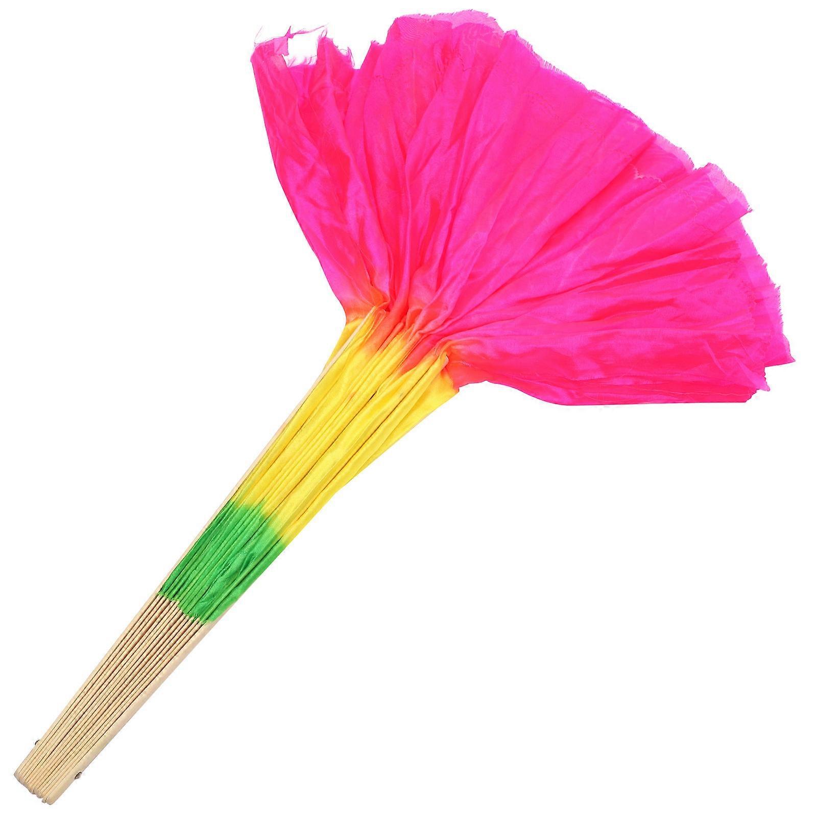 Lightweight Colorful Folding Dance Fan with Flexible Bones for Yangko Performance, Party Decor & Event Accessories